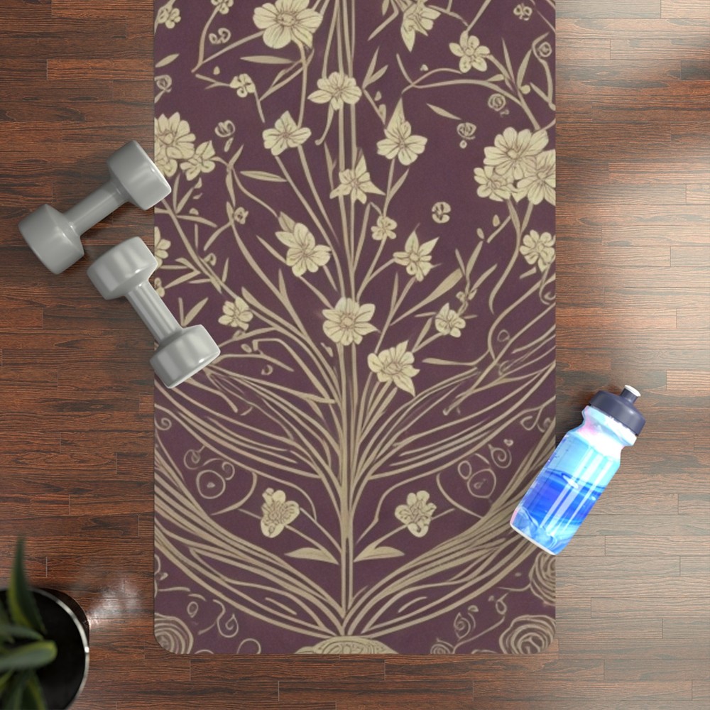 Vibrant Custom-Printed Anti-Slip Rubber Yoga Mat