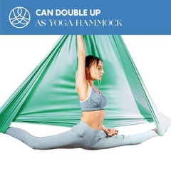 Aum Active Aerial Silks Starter Kit – Durable 9 Yards of Aerial Yoga Hammock …