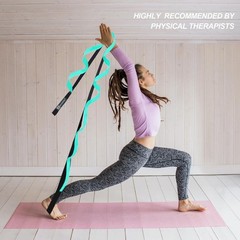Eco-Friendly 76″ Stretch Strap with Loops for Comprehensive Flexibility Training