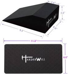 Yoga Foam Wedge Blocks (Pair), Calf Raise Block, Calf Stretcher, Yoga Wrist Supp