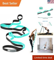 Eco-Friendly 76″ Stretch Strap with Loops for Comprehensive Flexibility Training