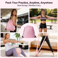 TSPFUI Pilates Ring Kit for Women,Magic Circle Hoop, 5 Resistance Bands,Yoga …