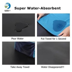 TANCANO Cooling Towel Microfiber Towels for Instant Relief 40”x12”, Blue