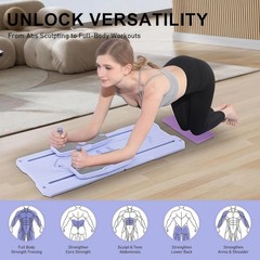 Pilates Reformer Board Set – 2026 Foldable 8-in-1 Machine for Full Body