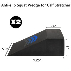 Yesland 2 Pcs Yoga Foam Squat Wedge Blocks, Professional Ramp for Black