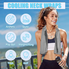 Cooling Towels for Neck and Face, Breathable Gym Towels with Waterproof Bag
