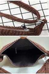 Ulisty Women Small Corduroy Hobo Bag Wide Strap Crossbody Bag Shoulder Bag Ca…