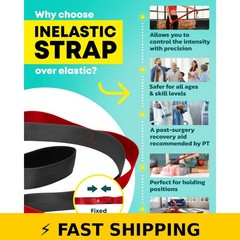 CTRL Sports Stretching Strap with Loops – Non Elastic Yoga Strap