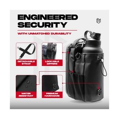 Magnetic Gym Bag for Men and Women – Sling Bottle with Magnetic Attachment