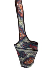 Ewedoos Yoga Mat Bag Multicolor Mandala Canvas Lined Outside Pocket Zip Pocket