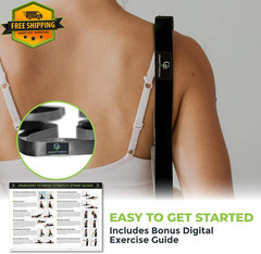 12 Loop Stretch Strap 1 Inch x 8 Ft Physical Therapy Yoga Leg Stretcher Handles