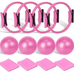 Pilates Ring and Ball Set Bulk, Pilates Equipment with 12 Inch Pilates Circle…