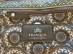 Tranquil Yogi Mat and Gym Bag – Patterned Duffle Bag with Zipper and Pockets
