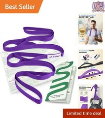 Stretching Strap Yoga Strap for Physical Therapy Pilates Exercise 75″ Multi-F…