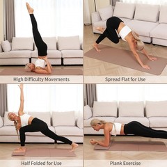 Yoga Mat – 10mm Extra Thick, 75″26″ Non-Slip Exercise Fitness Mat