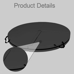 Folding Pole Dance Mat Workout Mat Lightweight Versatile Round Women Carrying