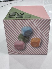 New Sealed! Yoga Dice Kit & Workout Dice (4 Dice) Activities/Durations