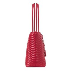 TOTE N°1 Large Structured Tote – Vegan Leather Shoulder Bag for Laptop and Red