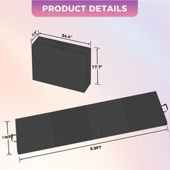 Four-Fold Folding Thick Exercise Mat 6x2FT with Carrying Handles for Stretching