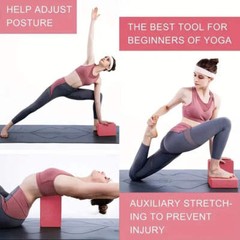 Yoga Blocks Gym Foam Brick Pilates Training Exercise Fitness Bolster Pillow Cush