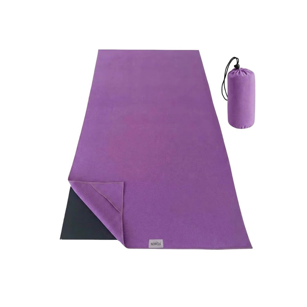 Yoga Towel, Non Slip Hot Yoga Mat Towel with Corner Pockets, Ma… FAST USA SHIP