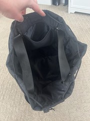 Beyond Yoga Convertible Gym Bag Backpack Black Tote Weekend Bag