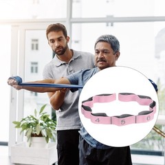 43.3 Inch 1 Pcs Exercise Bands Yoga Stretching Strap Latin Elastic Light Pink