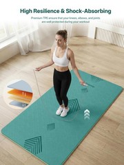 Large yoga mat,73’x35.5’x0.4’,extra thick and wide,10mm pilates mat,non-slip …