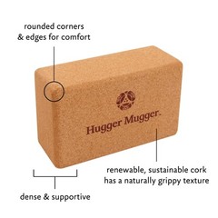 Hugger Mugger Cork Yoga Block – Naturally Grippy Texture, Durable, Made from …