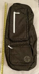 Manduka Yoga Mat Bag Multiple Pockets Adjustable Strap & Position Grey Black Lg