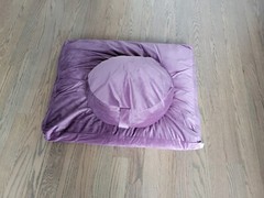 Meditation Set Zafu & Zabuton Buckwheat hulls Meditation pillow – Lavender