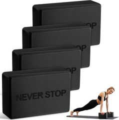 4 Pack Yoga Blocks Non Slip Pilates Brick Foam Blocks Pilates Dance Gymnastics W