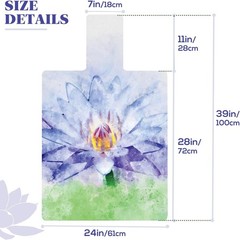 Lightweight Foldable Pilates Mat Cover, 39in x 24in – x 24in, Blue