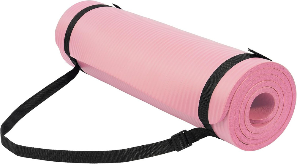 Fitvids Yoga Mat, 1/2-Inch Extra Thick High Density Exercise Mat, Anti-Tear Exer