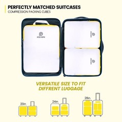Lightweight Compression Packing Cubes for Suitcases, Compressible Expandable …