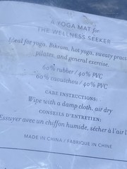 Anthropologie Live Mindfully Travel Yoga Mat Fitness Blue 24×68 New In Packaging