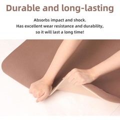 High Quality Non-Slip Yoga Mat Thick Cushioning Portable Exercise Mat Home Gym