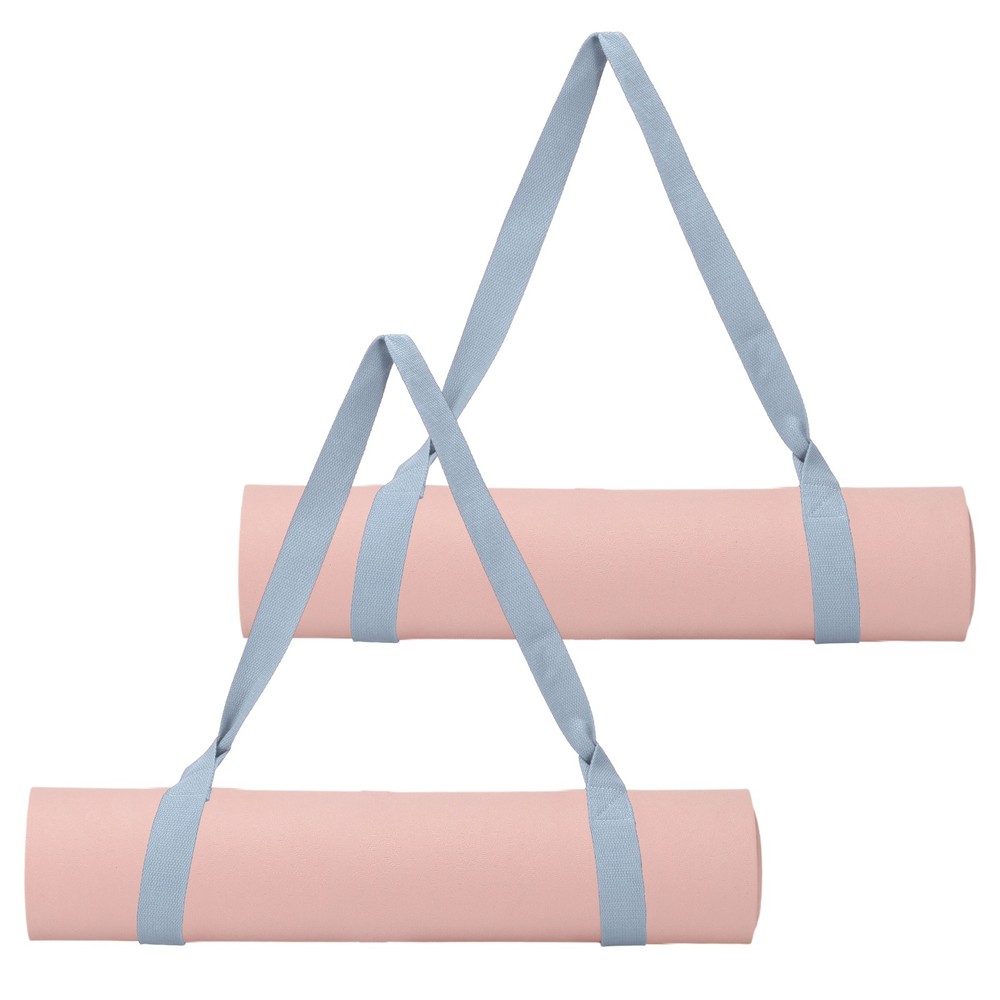 Yoga Mat Straps for Carrying, Adjustable Mat Holder, 2 Pcs & Grey