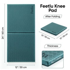 Cushioned Yoga Knee Pad – 24” x 12” x 1/2” Extra-Thick Support for Workouts, …