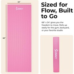 Non-Slip Yoga Mat – Durable, Anti-Tear, Lightweight, Cushioned Support for