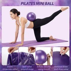 13 Pcs Pilates Equipment Kit for Home Workout Pilates Ring and Ball Set for W…