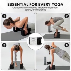 WRIST Buddy Yoga Blocks Gray 2pk | Reduces and Prevents Wrist Pain, Comfort 19z
