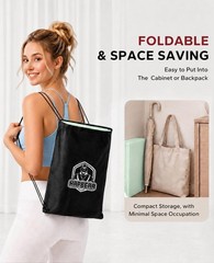Foldable Yoga Mat 72x24x0.24 Inch 6mm NonSlip TPE Exercise Home Travel Bag