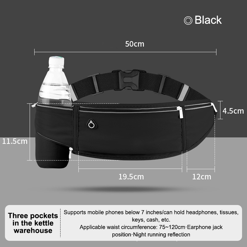 Sports Waist Pack Women Men Running Belt Waist Bag Waterproof Waist Bag Portable