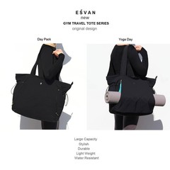 Women Yoga Tote Bag Shoulder Drawstring Carryall Pilates Gym Workout Travel