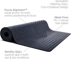 PRO+ WARRIOR – Non-Slip Yoga Mat – Eco-Conscious Design – PU Mat With Wet/Dr…