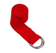 EVA Yoga Block Black High Density Easy Grip and Red Resistance Yoga Strap