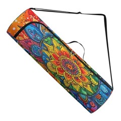 Mandala Yoga Mat Bag Carrier Full-Zipper Extra Large Size 20cm*76cm Adjustabl…