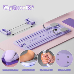 6 in 1 Multi-Purpose Foldable Pilates Reformer Board Set With Timer
