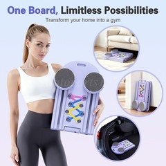 Pilates Board – Pilates Reformer Set, Multi-Purpose Foldable Pilates Reform